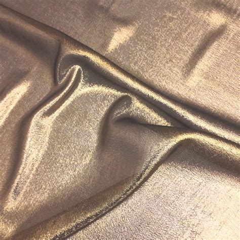 Pale Gold Metallic Fabric By The Yard 